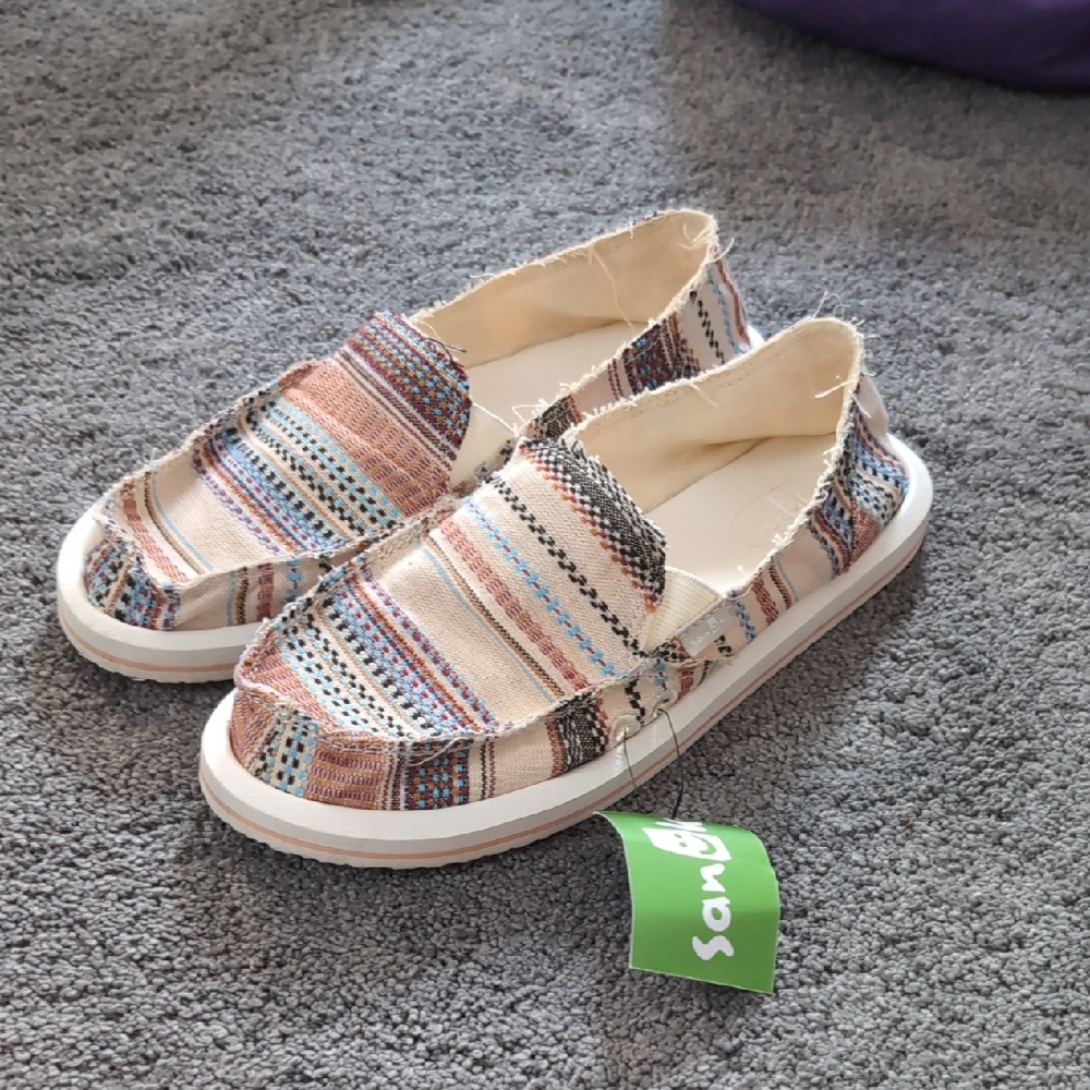 Sanuk Multicolor Donna Woven Slip-Ons
